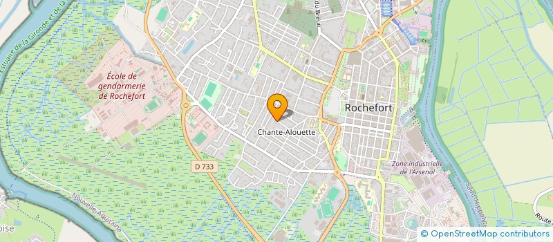 localisation de l'entreprise COCREALAB  ROCHEFORT