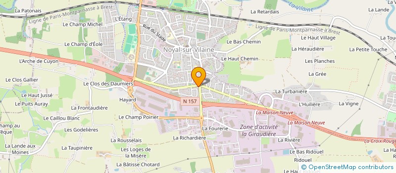 localisation de l'entreprise COCREATA à NOYAL-SUR-VILAINE