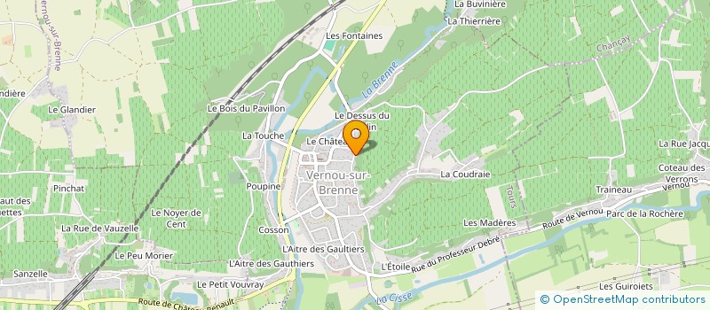 localisation de l'entreprise COCTEAU GASBERT à VERNOU-SUR-BRENNE