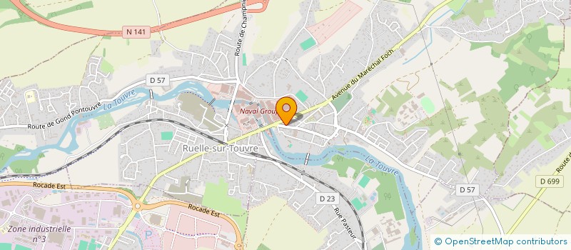 localisation de l'entreprise COCULET O ET CHAGNAUD D à RUELLE-SUR-TOUVRE