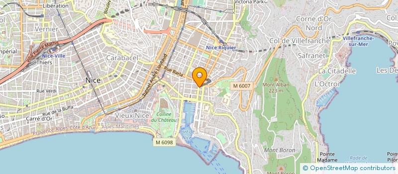 localisation de l'entreprise COCYBE à NICE