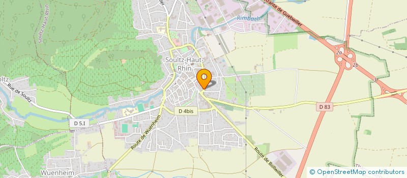 localisation de l'entreprise COCYCLIQUE à SOULTZ-HAUT-RHIN