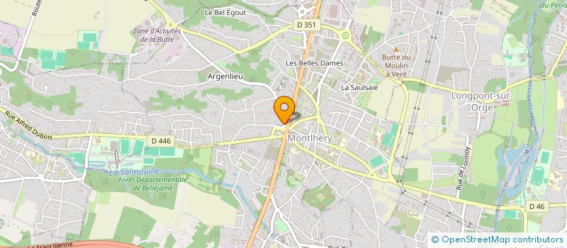 localisation de l'entreprise COD'AA (ASSOCIATION CULTURELLE)  MONTLHERY