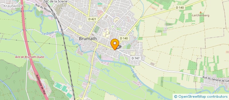 localisation de l'entreprise COD AUTO & NETTOYAGE GENERAL DES LOCAUX  BRUMATH