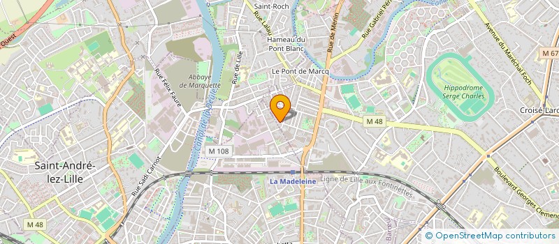 localisation de l'entreprise COD-DESIGN à MARCQ-EN-BARŒUL