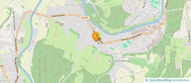 localisation de l'entreprise COD3  MANDEURE