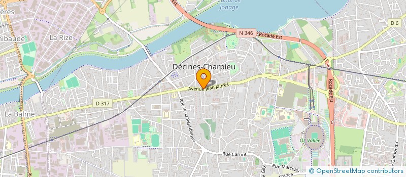 localisation de l'entreprise CODA à DECINES-CHARPIEU