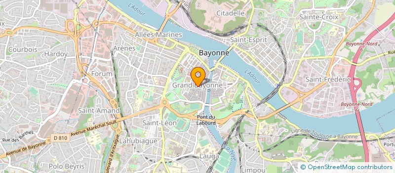 localisation de l'entreprise CODA MUSIQUE à BAYONNE