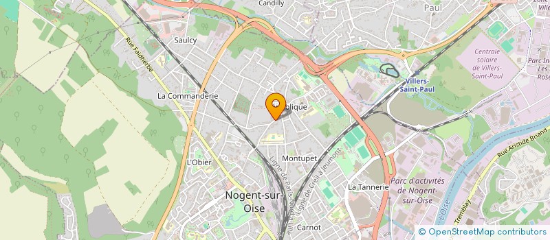 localisation de l'entreprise CODACIME  NOGENT SUR OISE