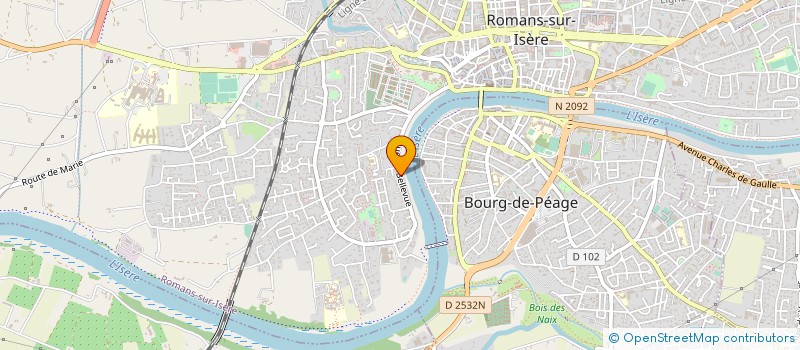 localisation de l'entreprise CODAFIN à ROMANS-SUR-ISERE