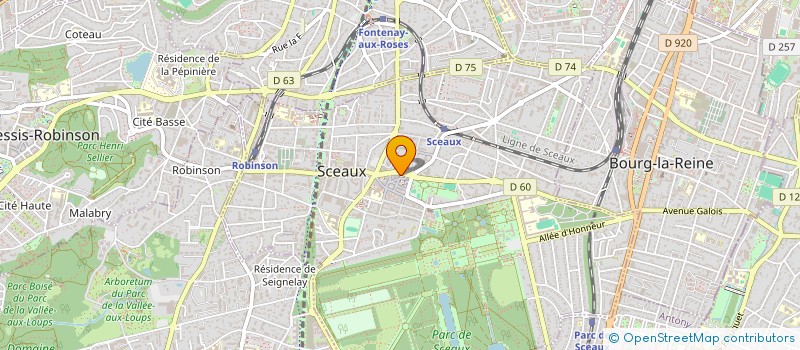 localisation de l'entreprise CODAGE CONCEPT D'OUTILS DOCUMENTAIRES AEROPORTUAIRES POUR LA GESTION ET L'EXPLOITATION à SCEAUX