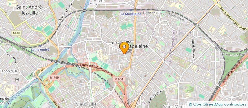 localisation de l'entreprise CODALYNE COUTURE à LA MADELEINE