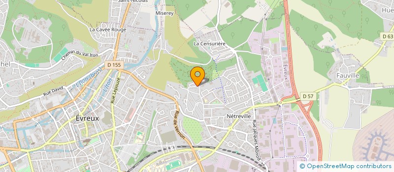 localisation de l'entreprise CODAM ENTREPRISE à EVREUX