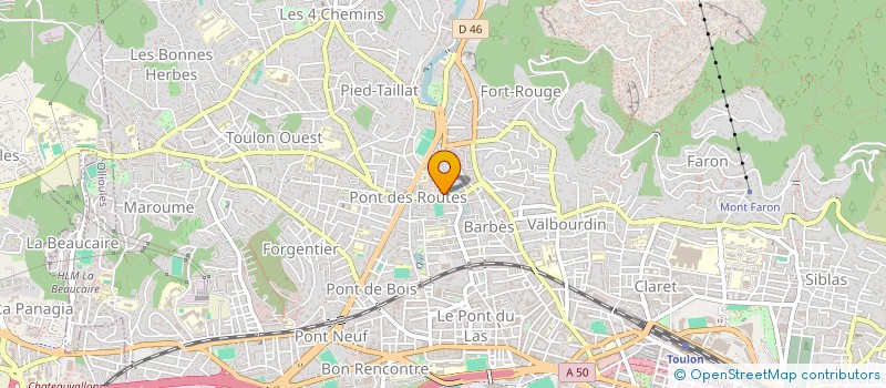 localisation de l'entreprise CODAN  TOULON