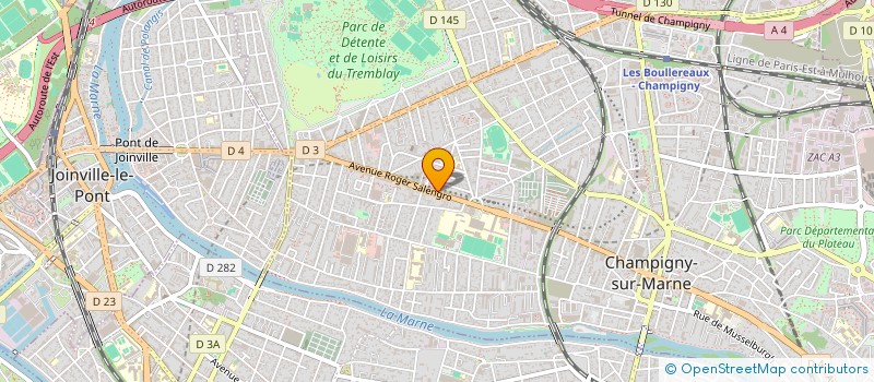 localisation de l'entreprise CODANIM à CHAMPIGNY-SUR-MARNE