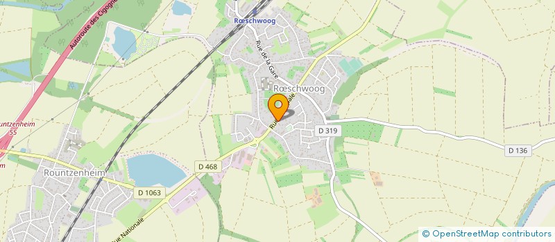 localisation de l'entreprise CODAT à RŒSCHWOOG