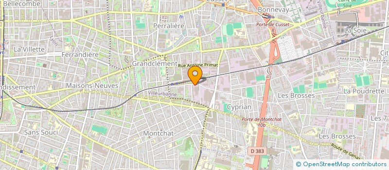 localisation de l'entreprise CODATU  VILLEURBANNE