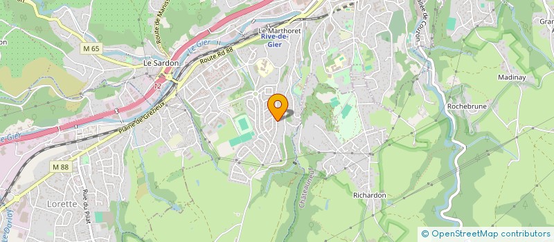 localisation de l'entreprise CODAZA à SAINT-CHAMOND
