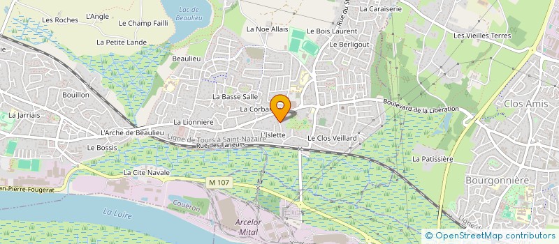 localisation de l'entreprise CODCOF à COUERON