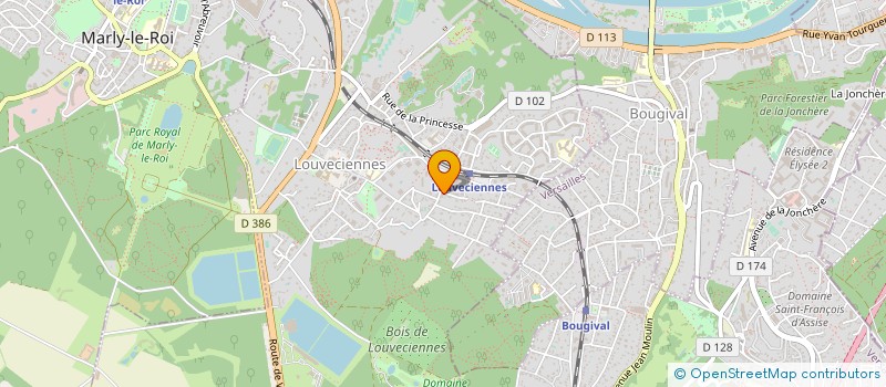 localisation de l'entreprise CODE  LOUVECIENNES