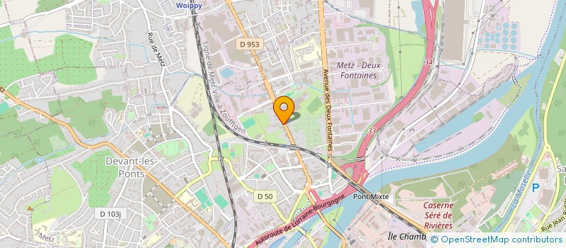 localisation de l'entreprise CODE 57 à METZ