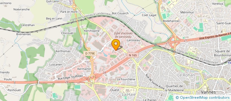 localisation de l'entreprise CODE BARRE à VANNES
