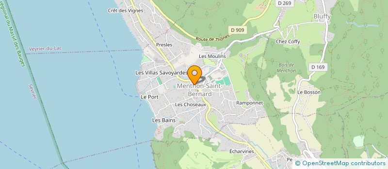 localisation de l'entreprise CODE CLOUD  MENTHON-SAINT-BERNARD