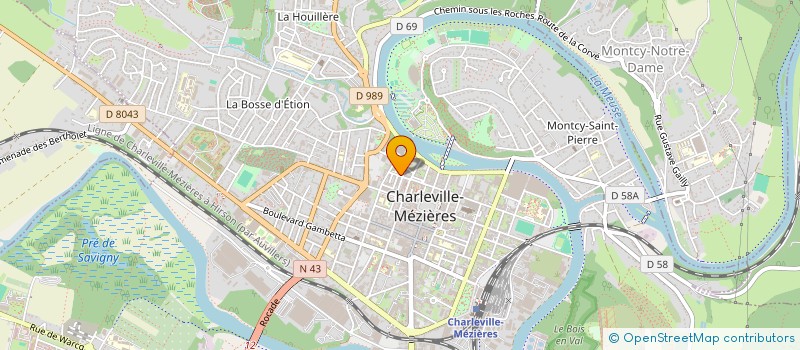 localisation de l'entreprise CODE COIFFURE à CHARLEVILLE-MEZIERES