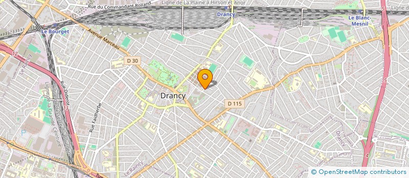 localisation de l'entreprise CODE-ELEC à DRANCY