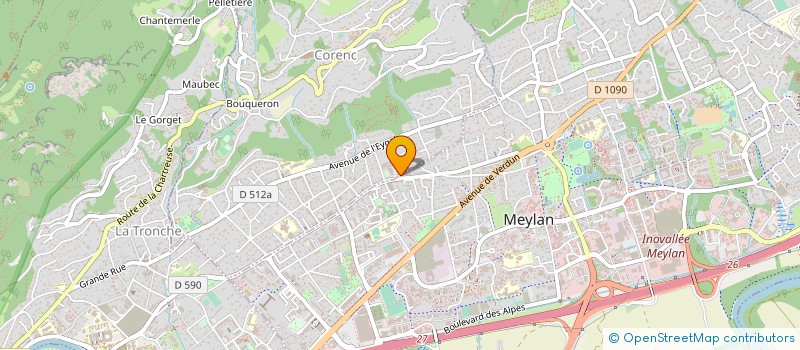 localisation de l'entreprise CODE IMAGE  CORENC