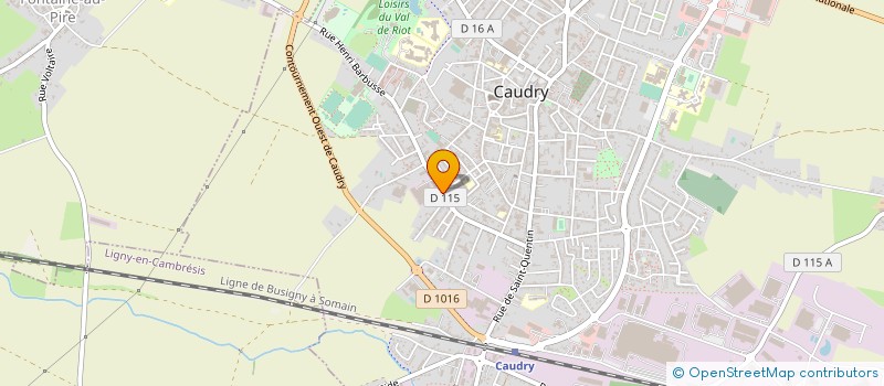 localisation de l'entreprise CODE PRINT à CAUDRY