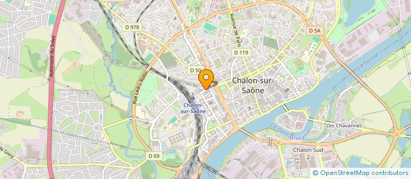 localisation de l'entreprise CODE71 à CHALON-SUR-SAONE