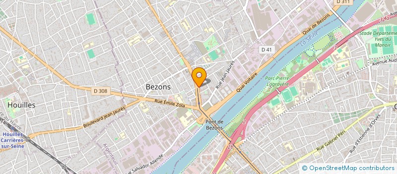 localisation de l'entreprise CODEAL VINCENNES à BEZONS