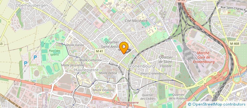 localisation de l'entreprise CODEC à STRASBOURG