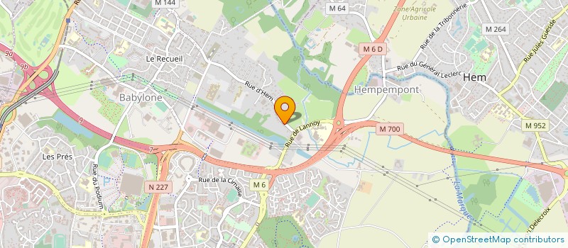 localisation de l'entreprise CODECARE à VILLENEUVE D ASCQ