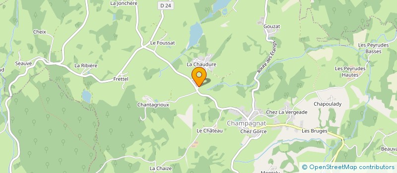 localisation de l'entreprise CODECHAMP à CHAMPAGNAT