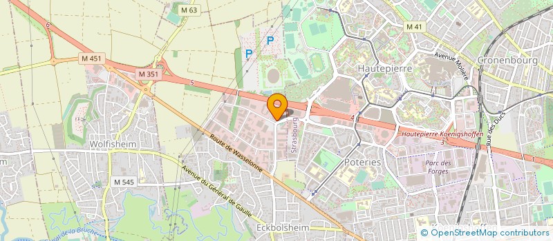 localisation de l'entreprise CODECO  ECKBOLSHEIM