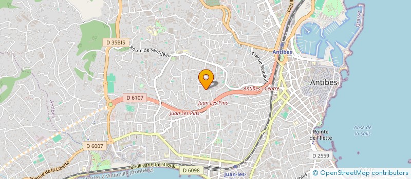 localisation de l'entreprise CODECO à ANTIBES