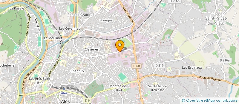 localisation de l'entreprise CODEFAB (CONCEPTION DEVELOPPEMENT FABRICATION)  ALES