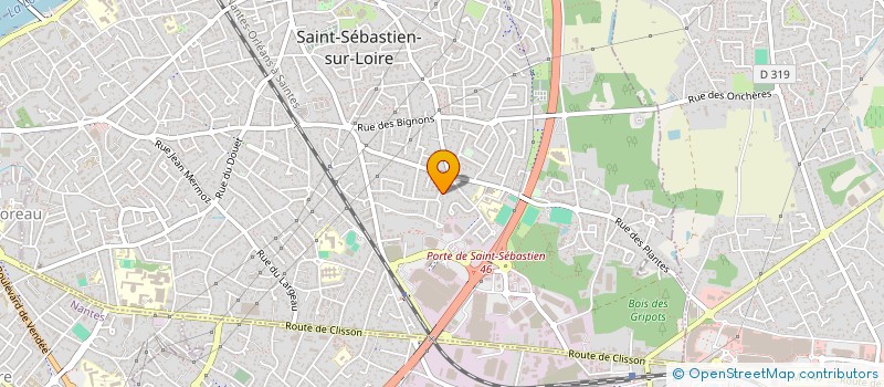 localisation de l'entreprise CODEFEL à SAINT-SEBASTIEN-SUR-LOIRE