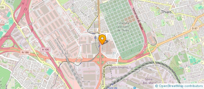 localisation de l'entreprise CODEFRUIT  THIAIS