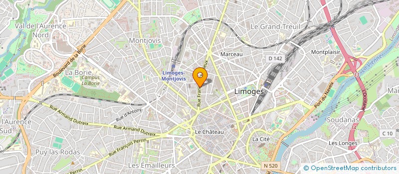 localisation de l'entreprise CODEGEEK à LIMOGES