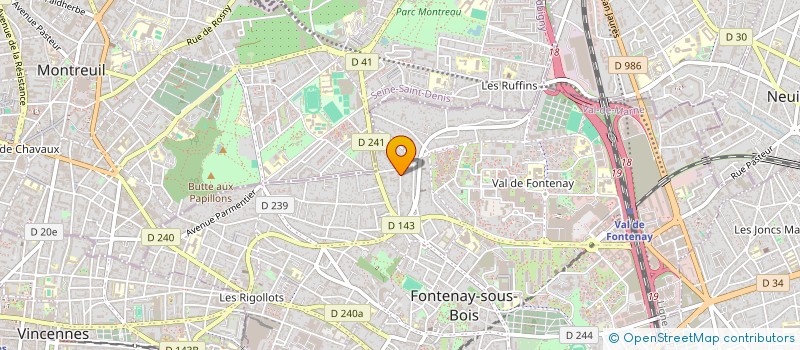 localisation de l'entreprise CODEINEDECO à FONTENAY-SOUS-BOIS