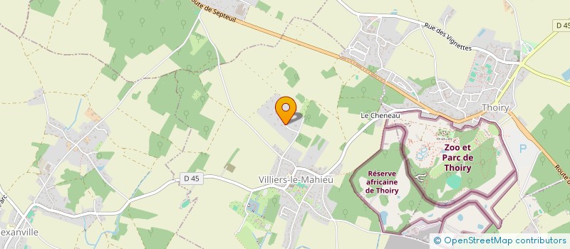 localisation de l'entreprise CODEL  VILLIERS-LE-MAHIEU