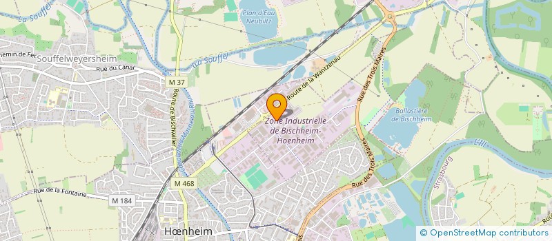 localisation de l'entreprise CODEL  BISCHHEIM