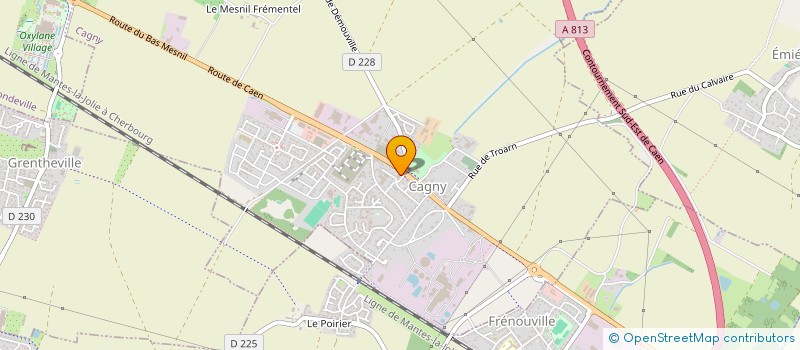 localisation de l'entreprise CODEM LOCATIONS à CAGNY