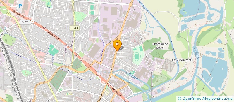 localisation de l'entreprise CODEMA à ROANNE