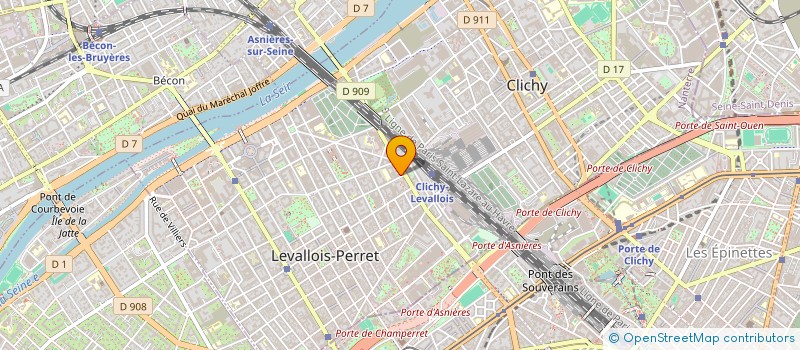 localisation de l'entreprise CODEMA à LEVALLOIS-PERRET