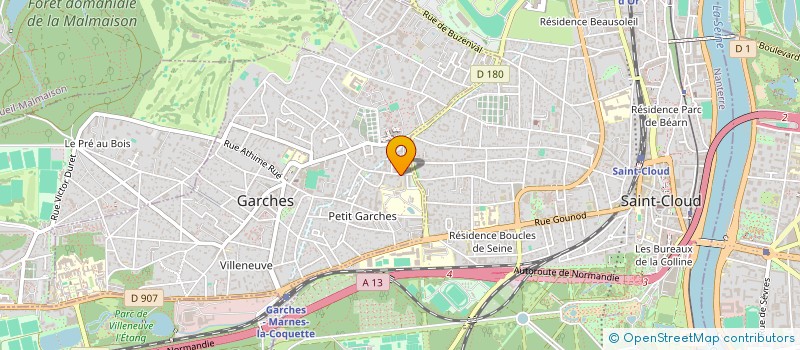 localisation de l'entreprise CODEMAR à GARCHES