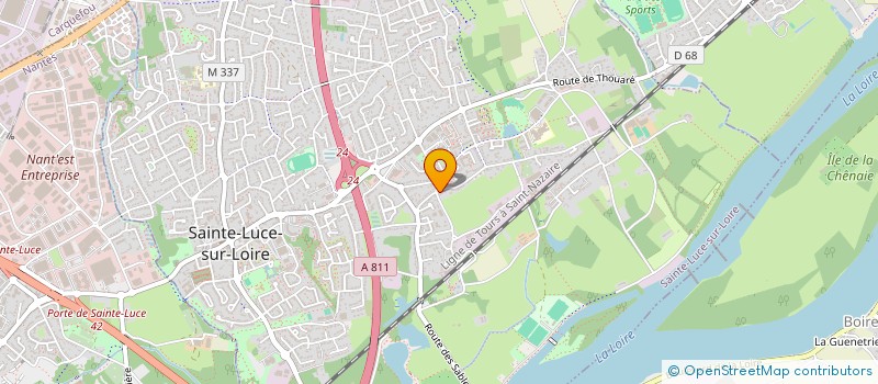 localisation de l'entreprise CODEMATE  SAINTE-LUCE-SUR-LOIRE